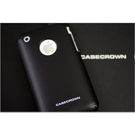 CaseCrown iPhone 3G Soft Polycarbonate Slim Fit Case & Transparent LCD Screen Protection - Black