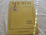 MY SIN LEW BROWN 1929 SHEET MUSIC FOLDER 433 SHEET MUSIC
