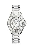 Bulova #98R124 Women's Stainless Steel White Enamel Diamond Watch