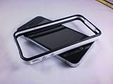 White and Black Premium Bumper Case for Apple iPhone 4 - AT&T