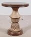 Tempest Table 22" Round Accent End Side Pedestal Valspar Wood Finish 22"D x 26"H New