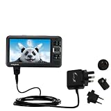International Wall / AC Charger for the Creative Zen Vision W - Gomadic Brand w/ TipExchange Technology