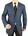 Platinum Men's Blazer Luxury Wool Silk 2 Button Navy Blue
