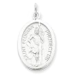 Sterling Silver Saint Florian Medal