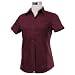 Chef Works CSWV-MER-L Women Universal Shirt, Merlot / Merlot, Large