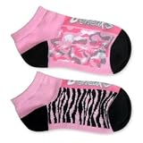 Pink Camo - Zebra Stripe Kids Socks