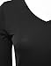 DRESSIS Women's Basic Long Sleeve V Neck Top