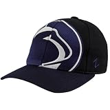 NCAA Zephyr Penn State Nittany Lions Black-Navy Blue Masquerade Fitted Hat (7)