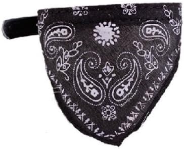 WO DAY Small Adjustable Pet Dog Cat Bandana Scarf Collar Neckerchief Brand-black