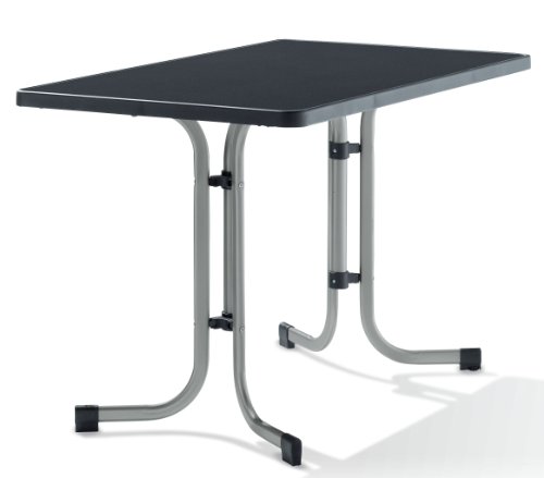SIEGER 233/A Boulevard-Klapptisch 115 x 70 cm mit Mecalit-Pro-Platte, Stahlrohrgestell gra Preisvergleich
