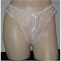 Lace Crotchless Panty Queen Black