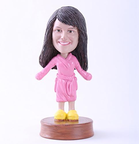 Custom Bobblehead Doll: Girl with Bathrobes