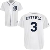 Gary Sheffield Jersey - Detroit Tigers #3 Gary Sheffield Replica Home Jersey