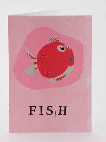 Petra Boase Japanese Paper Balloon Greeting Card - Fish