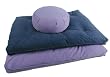 Zafu Round Zabuton Combination Yoga Meditation Support Cushions Buckwheat Fill