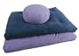 Zafu Round Zabuton Combination Yoga Meditation Support Cushions Buckwheat Fill