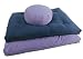 Sporting Goods : Zafu Round Zabuton Combination Yoga Meditation Support Cushions Buckwheat Fill