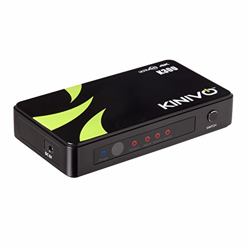 Kinivo K300 プレミアム3ポート ハイスピード4K HDMIスイッチ 赤外線ワイヤレスリモート・AC 電源アダプター付 ?最大解像度 4K ウルトラHD & 3D対応 Kinivo K300 プレミアム3ポート ハイスピード4K HDMIスイッチ 赤外線ワイヤレスリモート・AC 電源アダプター付 ?最大解像度 4K ウルトラHD & 3D対応