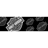 BAR & SHIELD ANGLED IN SMOKE HARLEY DAVIDSON 53X14 REAR WINDOW DECAL 