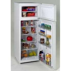 Avanti RA751WT Two Door Apartment Size Refrigerator