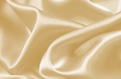 Soft Silky Satin Solid Beige White 4pc Deep Pocket Sheet Set for King Bed