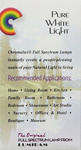 Chromalux Standard Clear Light Bulb, 60 Watt