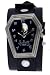 Center Skull Casket case Magnetic Steel Open Cross Door Coffin Cemetary Grave Skater Punk Gothic Wide Leather Wrist Watch