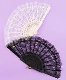 Lace Fan - White