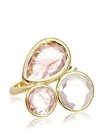 Silver Luxe Anillo Royal Trio Rosé