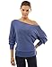 PattyBoutik Women's on / off one shoulder Semi-sheer Sweater