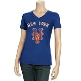 New York Mets Ladies Royal Blue Cooperstown Icon T-shirt