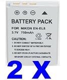 NEEWER® Two (2x) Li-on EN-EL8 ENEL8 Batteries For Nikon Coolpix S51c S52 S52c