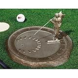 Outdoor Living : Sundial - Golfer (French Bronze) (12" Diameter)