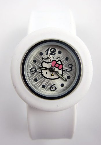 Hello Kitty Slap Watch - Silicone Slap On Watch - White - Childrens Size