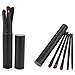 5 pcs Eye Makeup Tools Professional Eyeshadow Brush Makeup Kit with Case - Luxury Eye Makeup Set - Designer Cosmetic Brush Kit - Professional Quality - Synthetic & Goat Hair - Stylish Ergonomic Handles - Tested & Proven - At Home or Travel