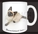 Siamese Cat with Love Coffee Mug Christmas Gift Idea, Ref:AC-66uMG