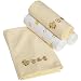 Spasilk 100% Cotton 4 pack Soft Flannel Receiving Blanket, Yellow