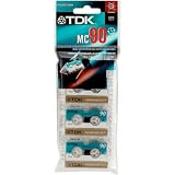 TDK 3-Pack Of 90 Minute Microcassettes (DMC90U3)