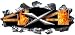 Ripped / Torn Metal 4x4 Decals Inferno Flames