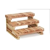 Redwood Three Tier Piano Key Steps Size: 48