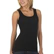 Mossimo® Black: Micro-Ribbed Scoopneck Tank - Ebony