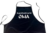Eigenschaften Mc Shirt Saarbrücken  / SO GUT SCHMECKTS NUR BEI OMA; Koch - Schürze, schwarz