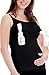Full Coverage All-in-One Nursing and Hands Free Pumping Tank - Black, XL