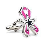 Dallas Cowboys Breast Cancer Awareness Cufflinks