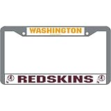 Washington Redskins Chrome License Plate Frame