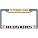 Washington Redskins Chrome License Plate Frame