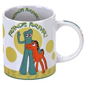 Gumby and Pokey Friends Forever Coffee Mug by Coffee Mugs
