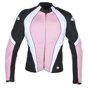 Joe Rocket Lotus 2.0 Ladies Textile Motorcycle Jacket Pink/Black/White Extra Large