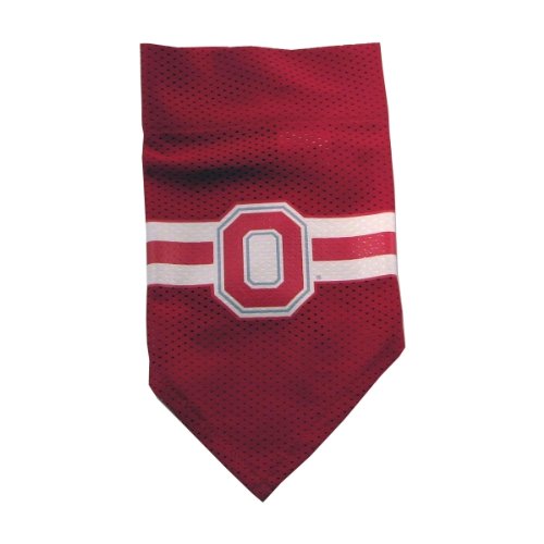 Ohio State Buckeyes Dog Collar Bandana, Size Small