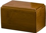 Star Legacy Natural Bamboo Keepsake Deluxe with Sliding Door Opening